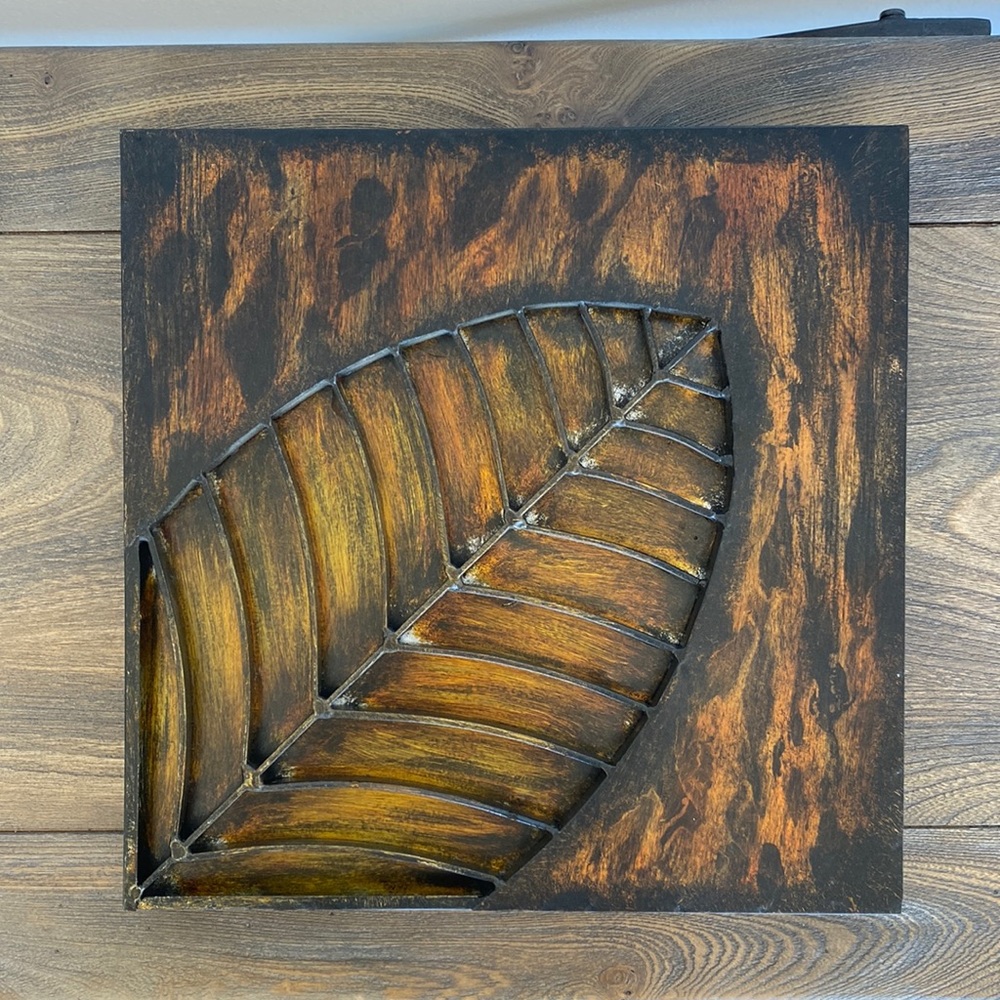 Tree branch imprint metal frame 🖼️